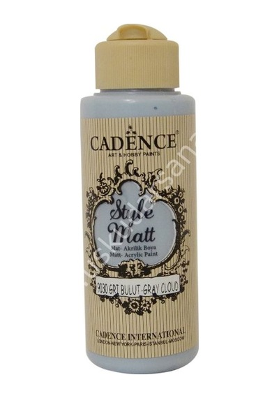 Cadence Style Matt Akrilik Boya 120Ml 9030 Gri Bulut Gray Cloud