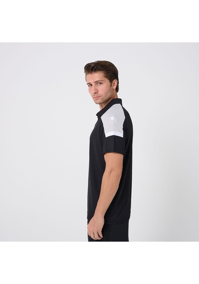 Siyah-gri Uhlsport Erkek Polo T-shirt Energy 1101801 Siyah - Gri
