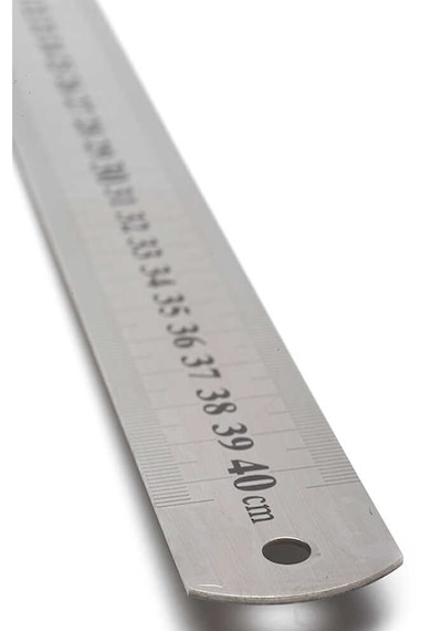Paslanmaz Çelik Cetvel 40cm Metal