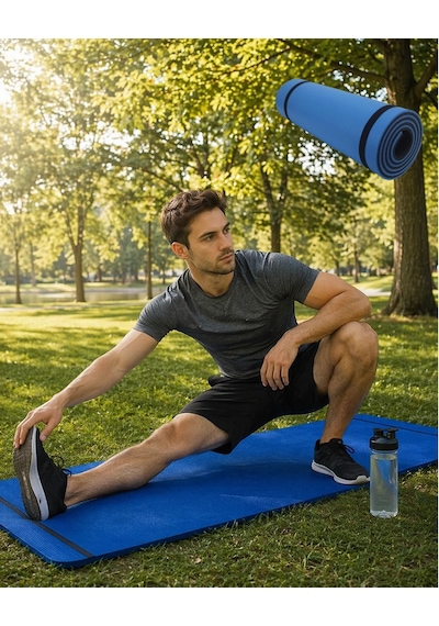 Zenvia 10 Mm Fitness Minderi Tırtıklı Kaymaz Yüzey Esnek Darbe Emici Eva Yapı Znv2026 Çok Renkli