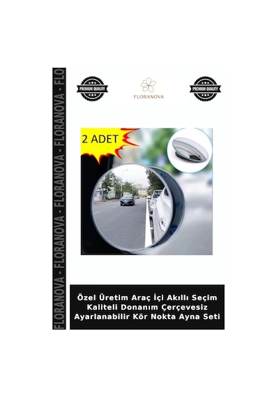 Özel Üretim Araç İçi Akıllı Seçim Kaliteli Donanım Çerçevesiz Ayarlanabilir Kör Nokta Ayna Seti