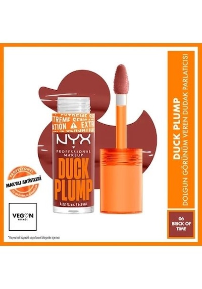 Nyx Professional Duck Plump Dudak Parlatıcısı - 06 Brick Of Time