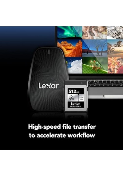 Lexar LCXEXSL512G-RNENG 512 GB Gümüş Serisi Cfexpress Type B Hafıza Kartı