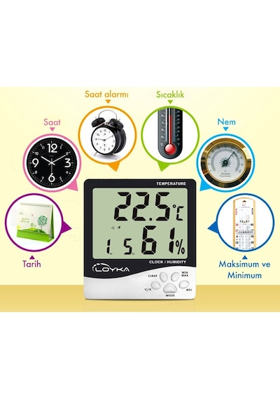 Loyka H100 Plus Sıcaklık ve Nem Ölçer