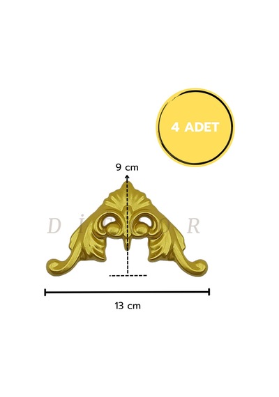 Diecor Dekoratif Polimer Mobilya, Duvar Ve Tavan Motifi Gold 13 X 6 Model:xa59