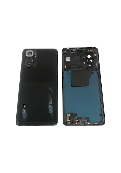 Xiaomi Redmi Note 10 Pro Kasa Arka Kapak Pil Kapağı Siyah
