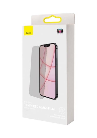 Baseus Apple Uyumlu   iPhone 13 Mini Privacy Hayalet Cam Ekran Koruyucu 2 Adet Siyah (522574920)