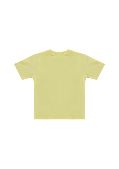 Civil Boys Basic Surf Etiketli 2-5 Yaş Tişört - Sarı Açık Sarı