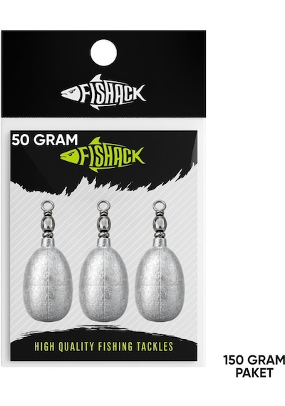 Fishack Fırdöndülü Kurşun 50gr 150gr