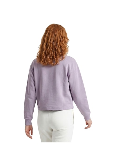 Sportive Cleo Zip Neck Kadın Lila Günlük Stil Sweatshirt 26yk0006-lıl Pembe