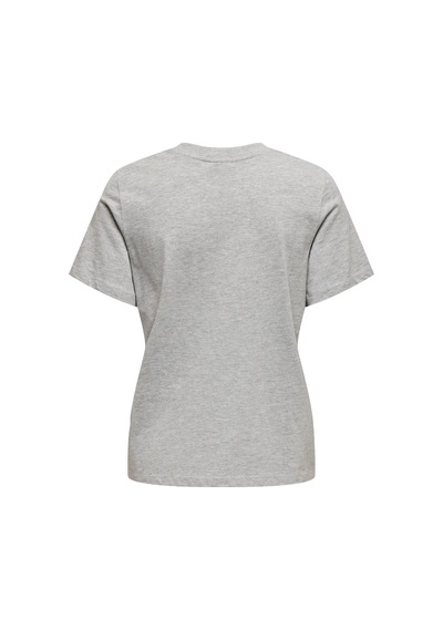 Only Kadın Jdy Bisiklet Yaka Kalp Logolu Gri T-shirt - 15298612