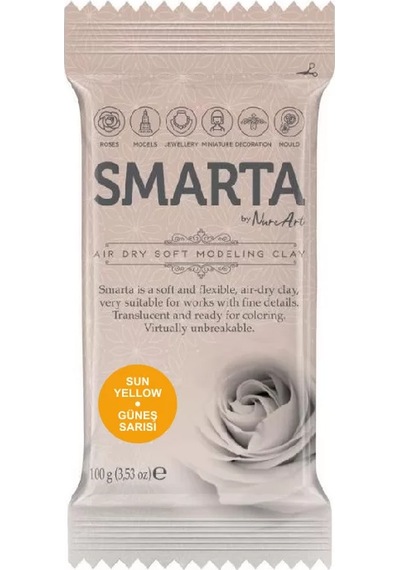 Smarta Hava İle Kuruyan Modelleme Hamuru 100g Güneş Sarı