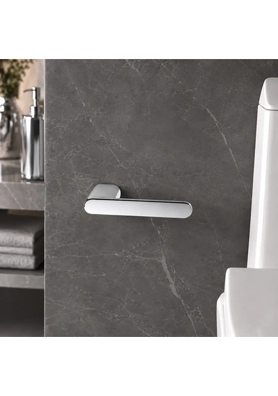 System Ovalin Tuvalet Kağıtlığı Krom Renk 25x63x159 Mm Ba1025 002 Cr Çok Renkli