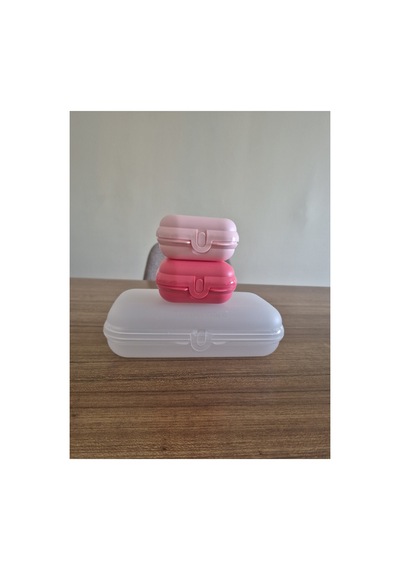 Atıştırmalık Ve Beslenme Kabı Seti Pembe