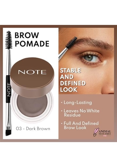 Brow Pomade 03 Dark Brown Kalıcı Kaş Pomadı 0