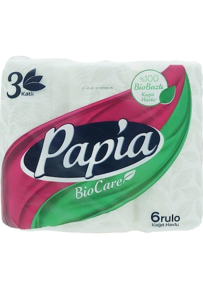 Papia Bio Care Kağıt Havlu 6'lı