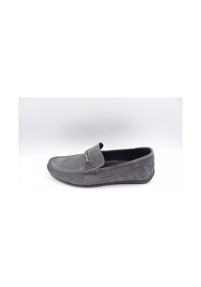 King Shoes 3210 Gri Süet Erkek Ayakkabı