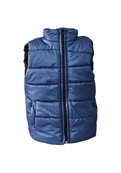 Mnk Baby & Kids Erkek Çocuk Kapüşonsuz Cepli Trend Şişme Yelek M00708 Indigo