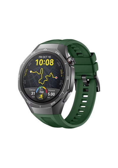 Forzacase Huawei Watch Gt 5 Pro 46mm İle Uyumlu Özel Tasarım Tokalı Silikon Kordon Kayış - Fc1063