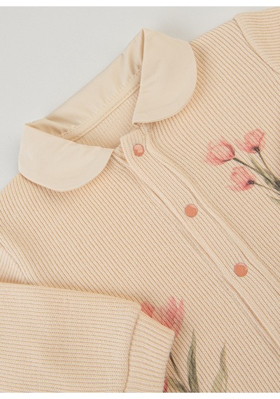 KitiKate Organik Meadow Hırka Bej