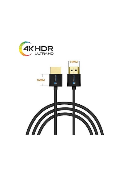 1.8M 4K 3D Ultra Slim Hdmi Kablo Ethernet Ses Destekli Hdmi Kablo