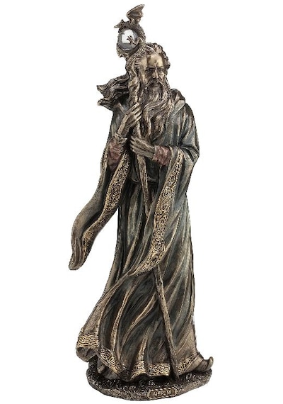 Veronese Koleksiyon Büyücü Merlin Figür 20x47cm