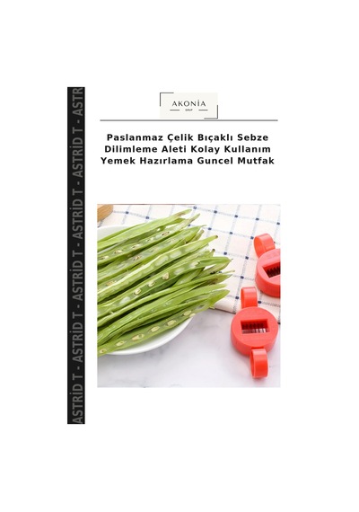 Paslanmaz Çelik Bıçaklı Sebze Dilimleme Aleti Kolay Kullanım Yemek Hazırlama Guncel Mutfak Belirtilmemiş