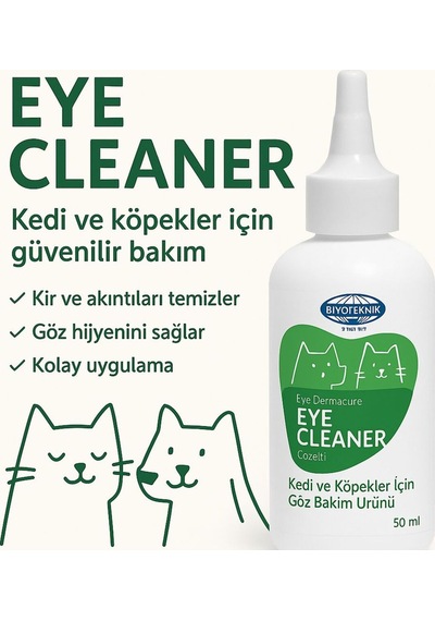 Biyo-dermacure Eye Cleaner Kedi Ve Köpekler Için Göz Bakım Ürünü 50 Ml