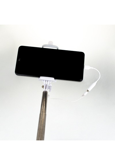 Philips Uyumlu Type-C to 3.5 MM Dönüştürücü 270 Derece Dönebilen Premium Selfie Çubuğu 3611UC10 Lila