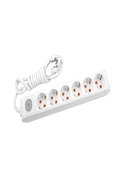 Multi-let 6'lı 5 Metre Priz, Anahtarlı, Topraklı, Kablolu, Çocuk Korumalı 1