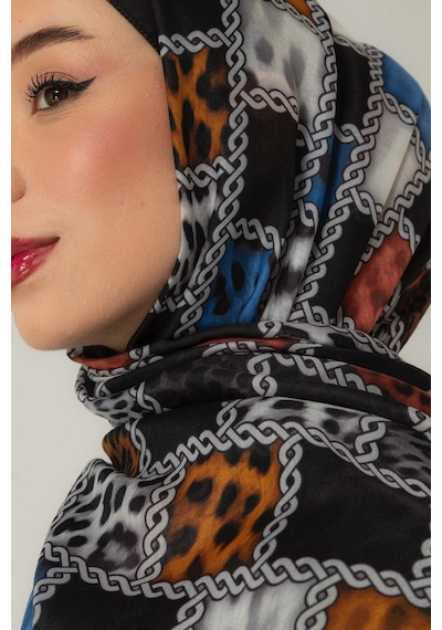 Mimiyum Soft Şal-zincir Leopar - Model 9 Çok Renkli