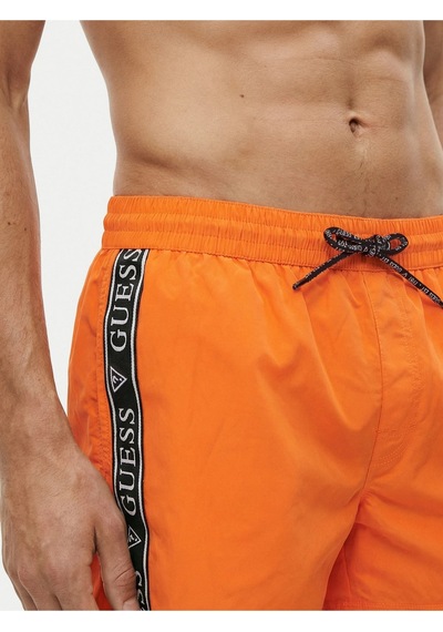 Guess F6gt00wn162wn162 Swimtrunk Logo Tape Erkek Şort Mayo Turuncu