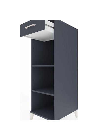 Kronos Dolap 2 Raflı Tek Çekmeceli 44x59x134 Antrasit-antrasit Antrasit Kronos Dolap 2 Raflı Tek Çekmeceli 44x59x134 Antrasit-antrasit Antrasit