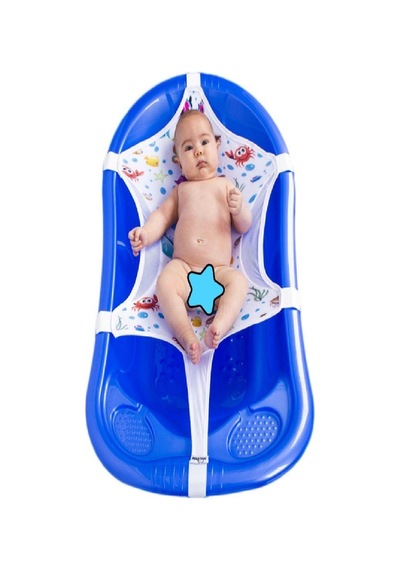 Desenli Bebek Banyo Küvet Filesi Bebek Tutucu Kancalı Küvet Bebek Yıkama Filesi