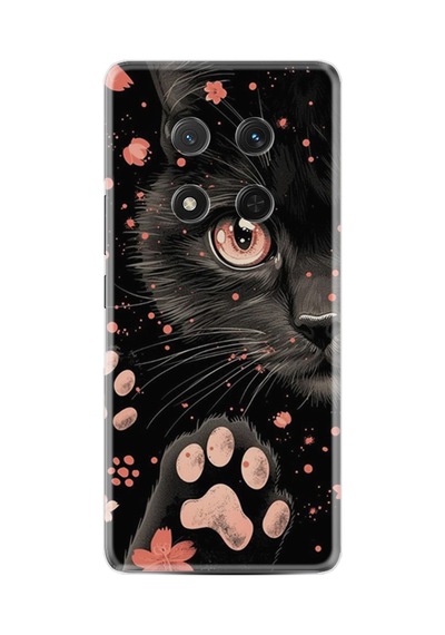 Honor Magic 7 Lite Kılıf Boutique Baskılı Resimli Kara Kedi Pcode -085