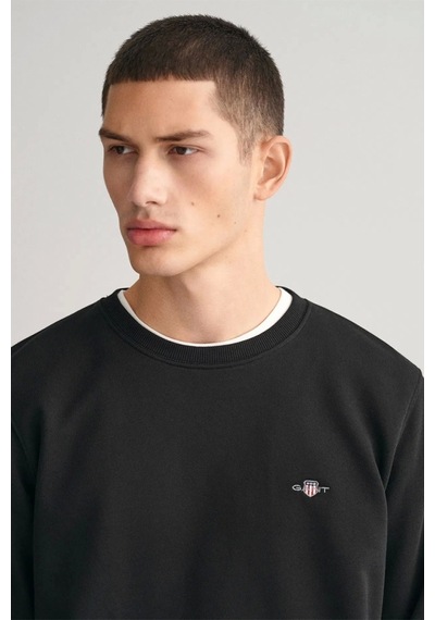 Gant Erkek Siyah Regular Fit Sweatshirt Siyah