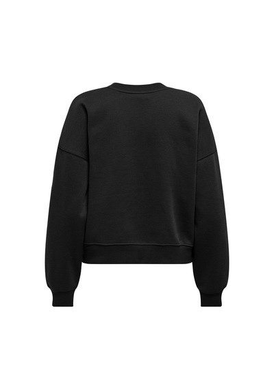 Only Onlbest Lıfe L/s Crew Neck Swt Noos Kadın Black Sweatshirt - 15338727 Siyah