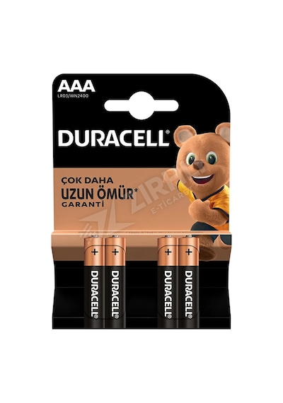 5 Adet Duracell Basic İnce Kalem Pil Aaa 4'lü