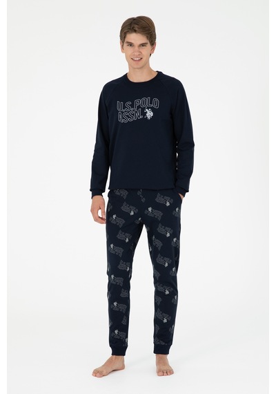 U.s. Polo Assn. Erkek Lacivert Pijama Takım 50301727-vr033 Lacivert