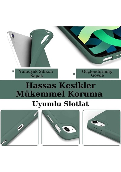 Apple Uyumlu iPad 11 Nesil İnç Kalem Bölmeli Standlı Fuchsia Tri Folding Tablet Kılıfı Diğer