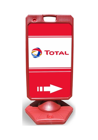 Total   Reklam ve Yönlendirme Uyari Dubasi A Tabela Kırmızı