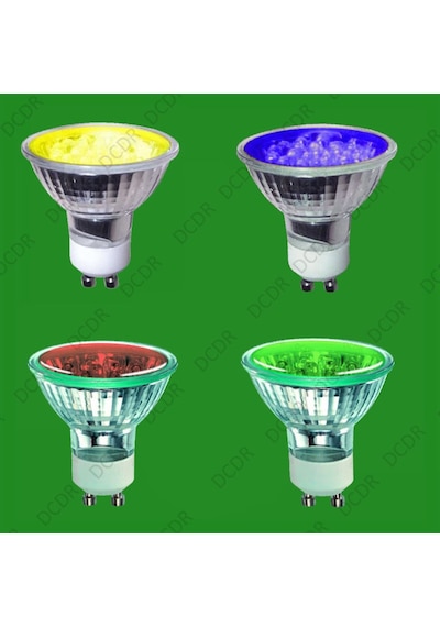 Gu10 Duy 7 Led Ampul - 4 Renk Seçenekli