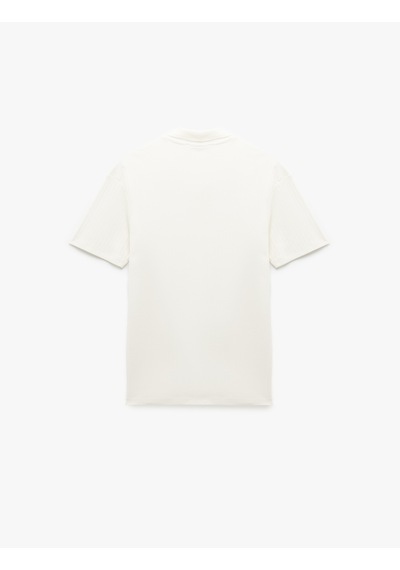 Koton Kısa Kollu Pamuklu Slim Fit Polo Yaka Tişört Ekru 5sam10025mk Ekru
