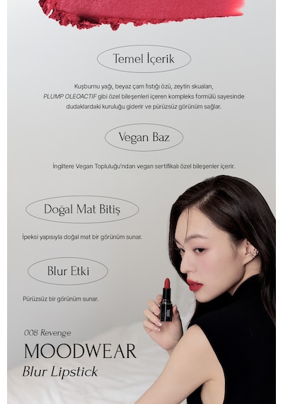 Muzigae Mansion Moodwear Blur Lipstick 008 Revenge