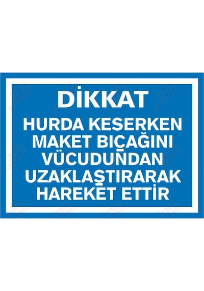 Hurda Keserken Bıçağını Vücudundan Uzaklaştırarak Hareket Ettir