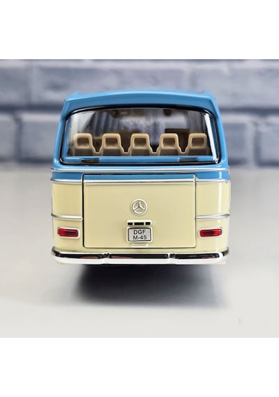 1:43 Ölçek Mercedes Benz O302 Otobüs Mavi/bej
