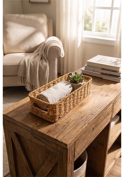 Hasır Rattan Organizer Sepet Kulplu Dekoratif Düzenleyici Sepet 31 X 13 X 8 Cm Çok Amaçlı Mutfak Banyo Raf Dolap Organizeri Doğal Hasır Sepet Kahverengi Kahverengi Hasır Rattan Organizer Sepet Kulplu Dekoratif Düzenleyici Sepet 31 X 13 X 8 Cm Çok Amaçlı Mutfak Banyo Raf Dolap Organizeri Doğal Hasır Sepet Kahverengi Kahverengi