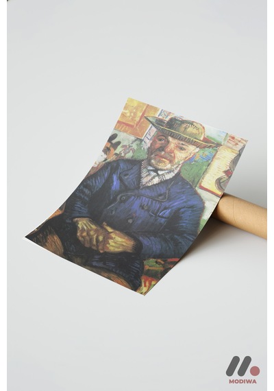 Van Gogh Erkek Portresi, Çerçevesiz Yüksek Kalite Duvar Afişi - Sanatsever Hediyesi