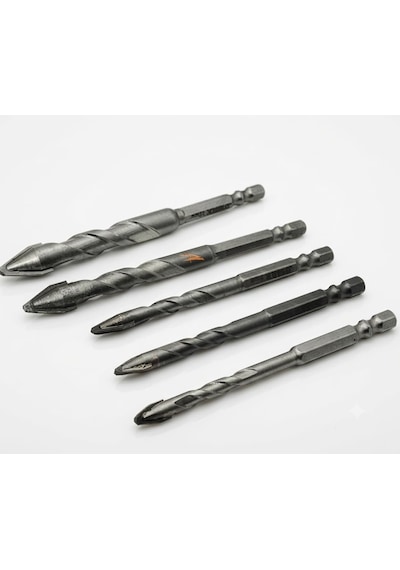Çok Amaçlı Cam Ve Seramik Matkap Ucu Seti, 5 Parça, 6-7-8-10-12 Mm