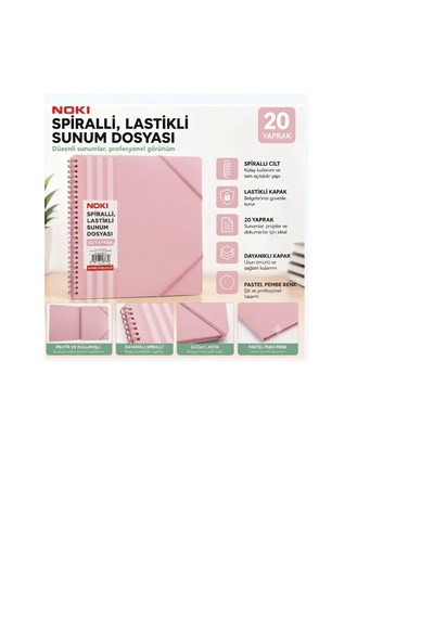 Noki Spiralli Sunum Dosyasi 20 Yap.pastel Pembe